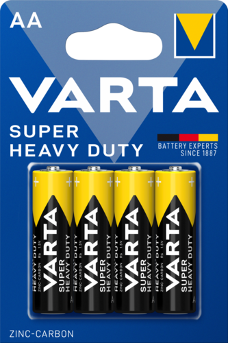 Batterie Varta Super Heavy Duty AA 4 Pezzi