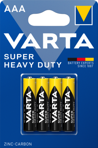 Batterie Varta Super Heavy Duty AAA 4 Pezzi