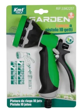 Lancia a pistola 10 getti regolabili Garden